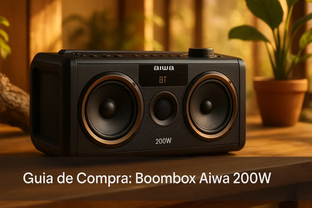 5 Melhores Boombox Aiwa 200W para Levar a Festa Onde Quiser