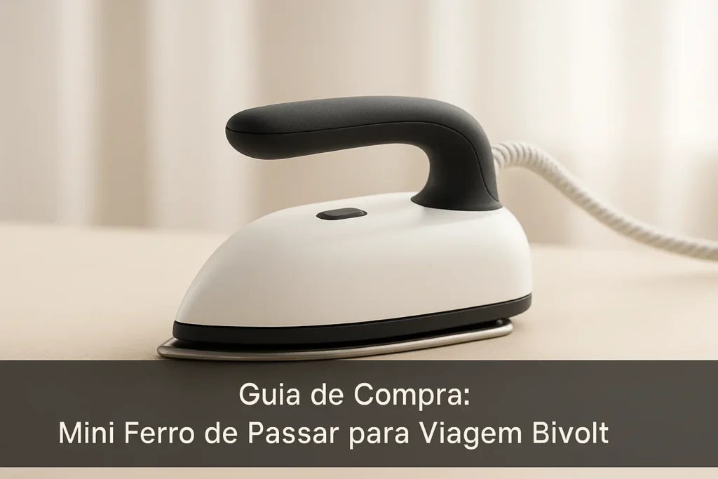 5 Melhores Mini Ferros de Passar para Viagem Bivolt