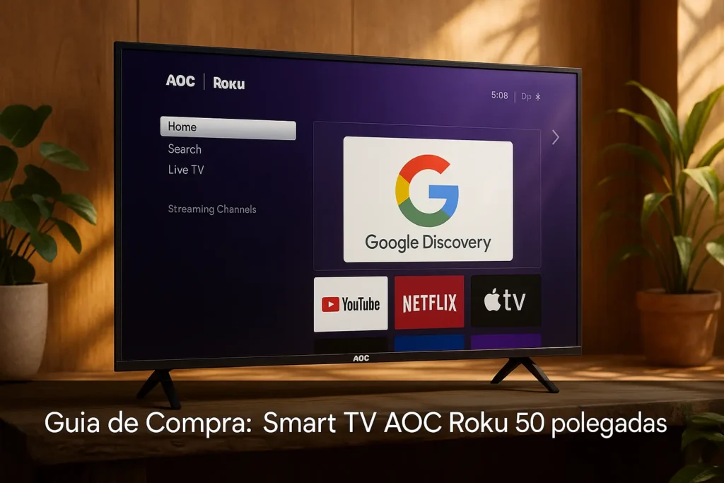 5 Melhores Smart TVs AOC Roku 50" para Comprar em 2025