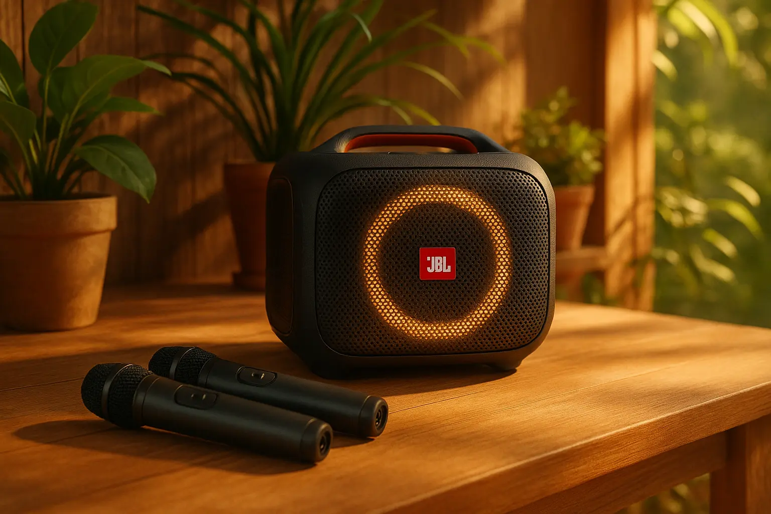 JBL PartyBox Encore 2 microfones barato com alta avaliação