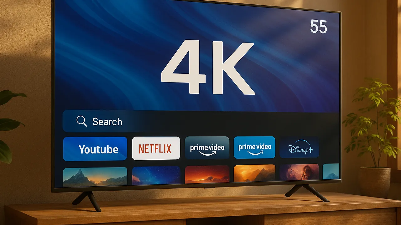 5 Melhores Smart TV 55 polegadas 4K com Custo-Benefício Imbatível