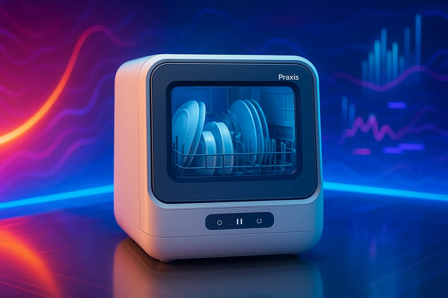 Lava louças Praxis portátil boas até R$2.399 com tecnologia de ponta