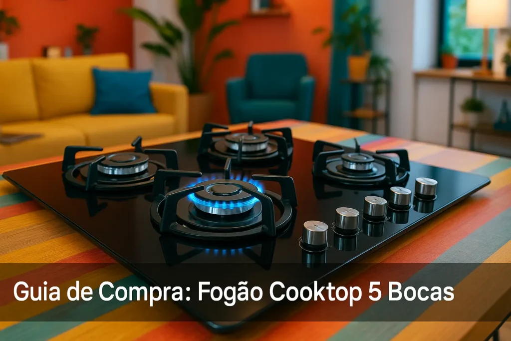Guia de Compra: 5 Melhores Fogões Cooktop 5 Bocas Segundo Nossos Testes