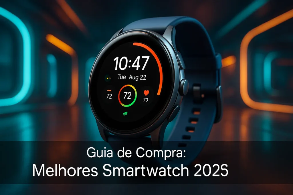 5 Melhores Smartwatches 2025 para Desempenho e Custo-Benefício