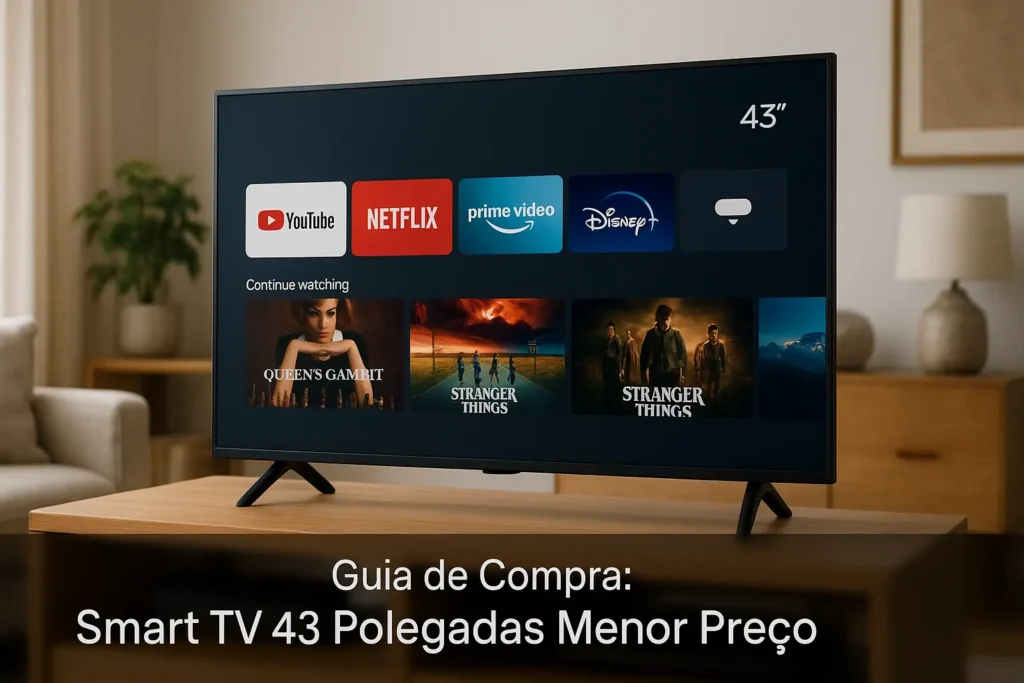 Guia de Compra: 5 Melhores Smart TVs 43 Polegadas com Menor Preço
