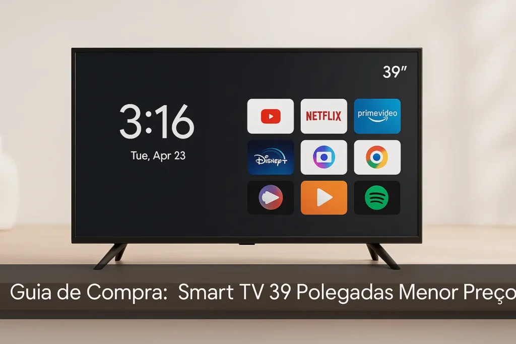 5 Melhores Smart TV 39 Polegadas Menor Preço para Quem Busca Qualidade