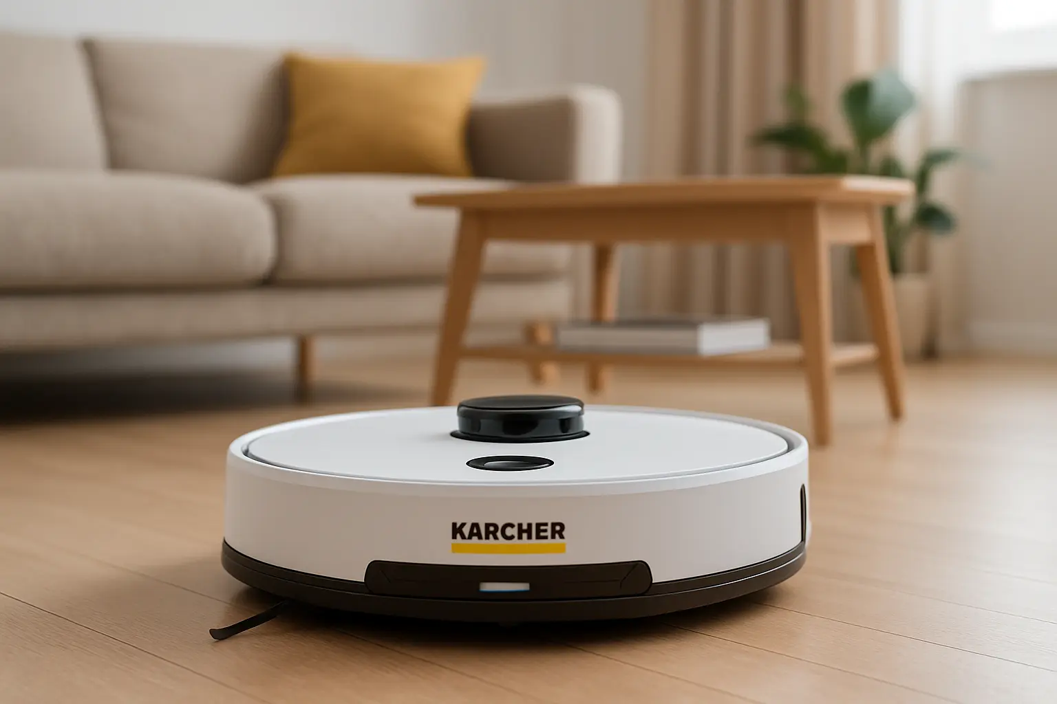 Robô aspirador de pó Kärcher RCV 1 barato e confiável para qualquer bolso