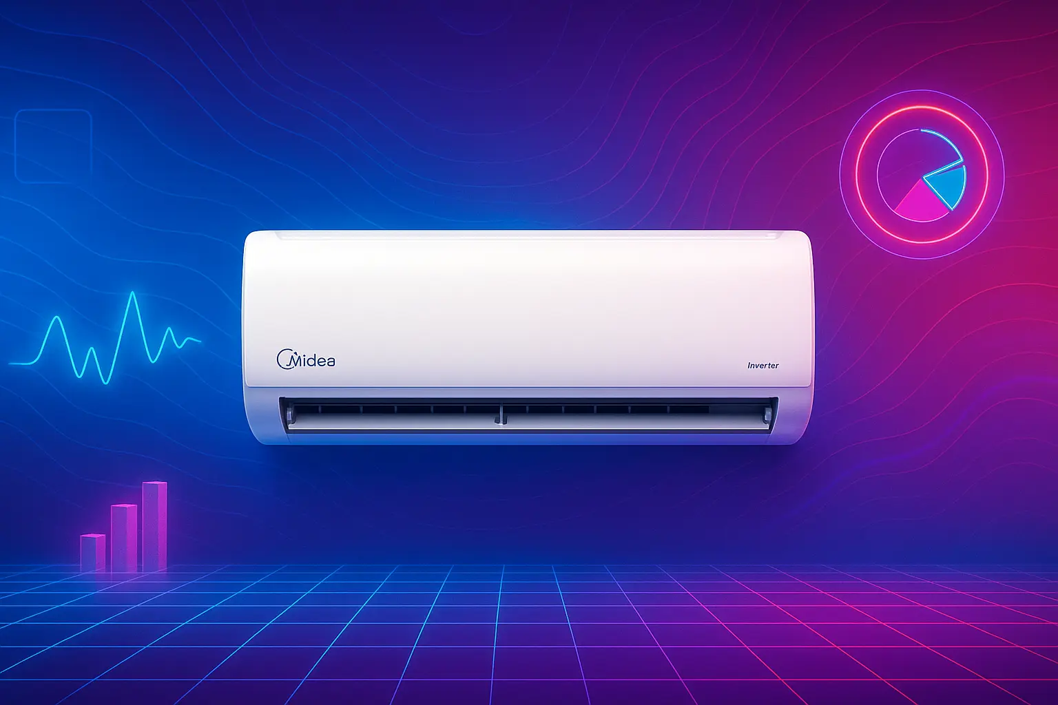 6 ar-condicionado Split Midea 12000 BTUs Inverter com nota máxima dos usuários