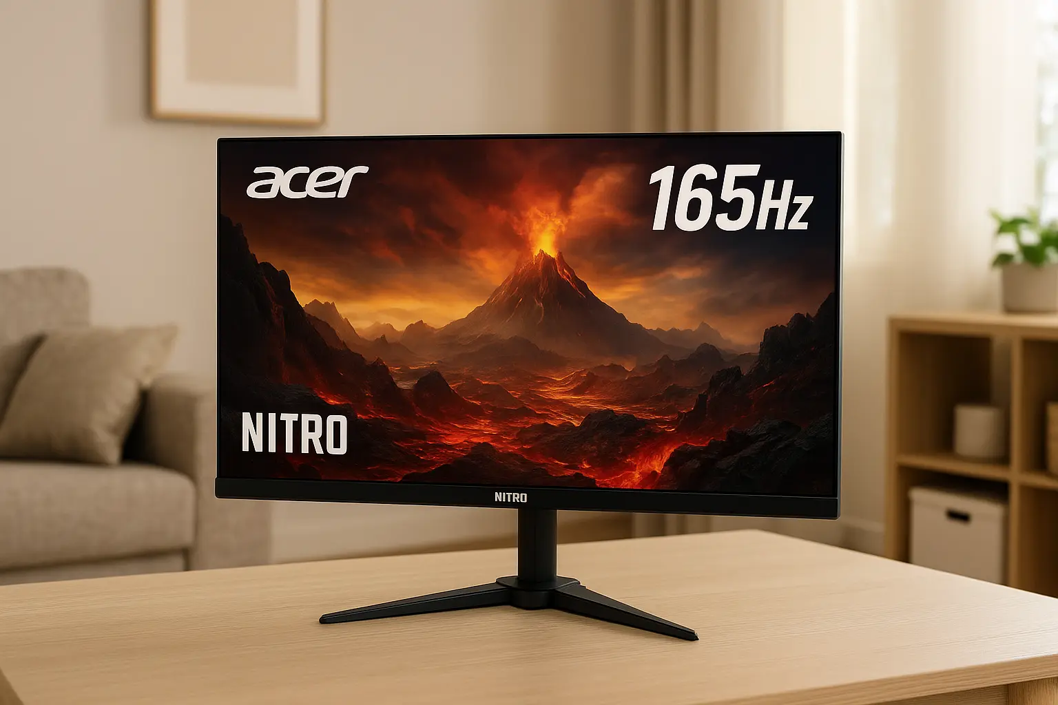Descontos de até 54%: 6 Acer Nitro monitor 165Hz em oferta especial