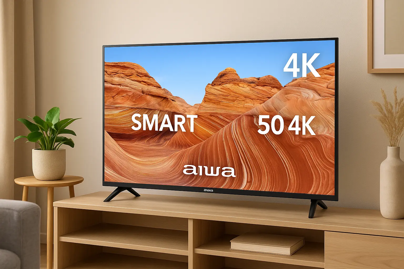 Smart TV Aiwa 50 4K barato com alta avaliação
