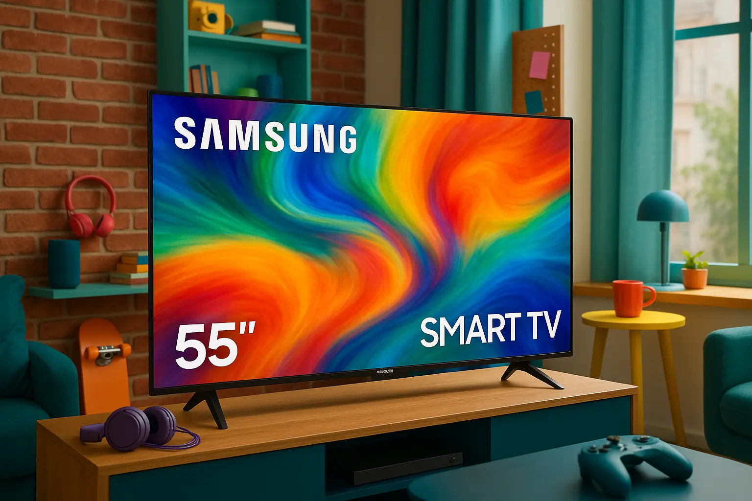 6 Samsung smart TV 55 com desempenho turbinado para 2025