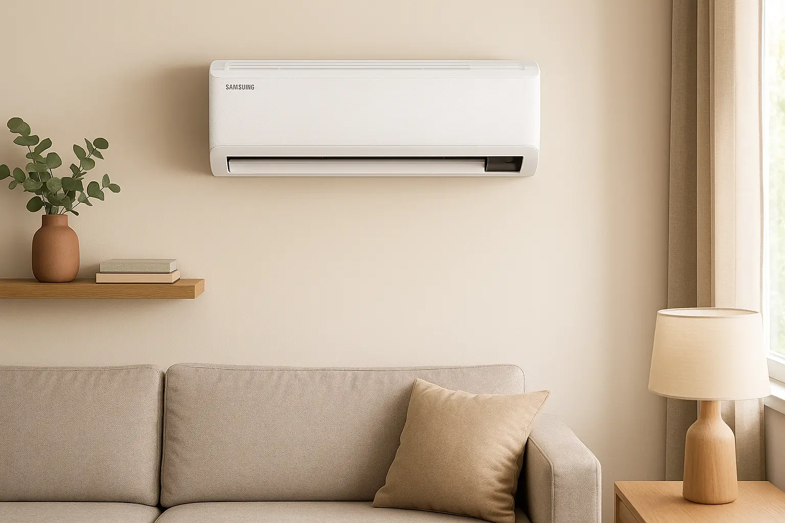 6 ar-condicionado Samsung WindFree com design premium por preço justo