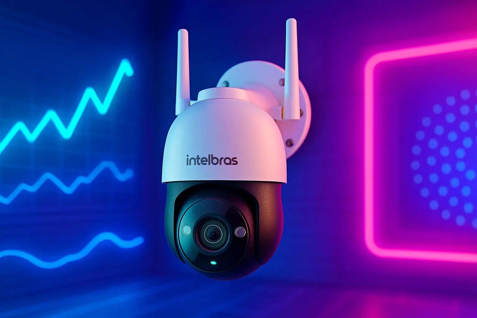 6 câmeras Intelbras Wi-Fi 360 graus externas com design premium por preço justo em 2025
