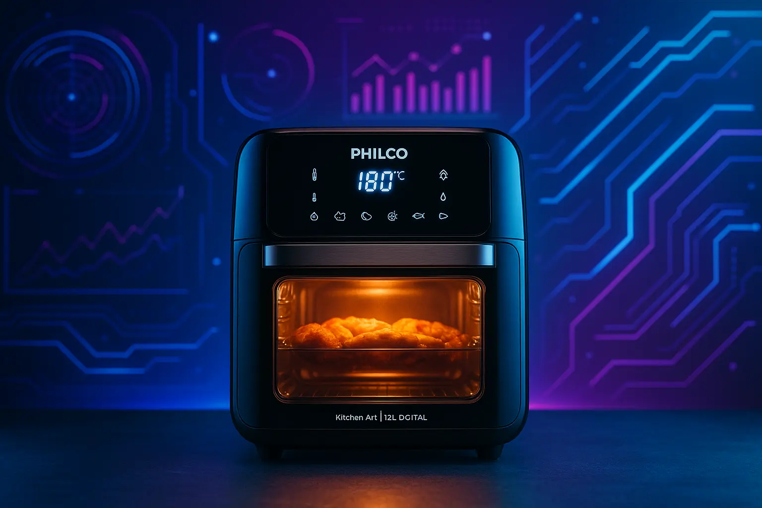 Air fryer oven barato com alta avaliação