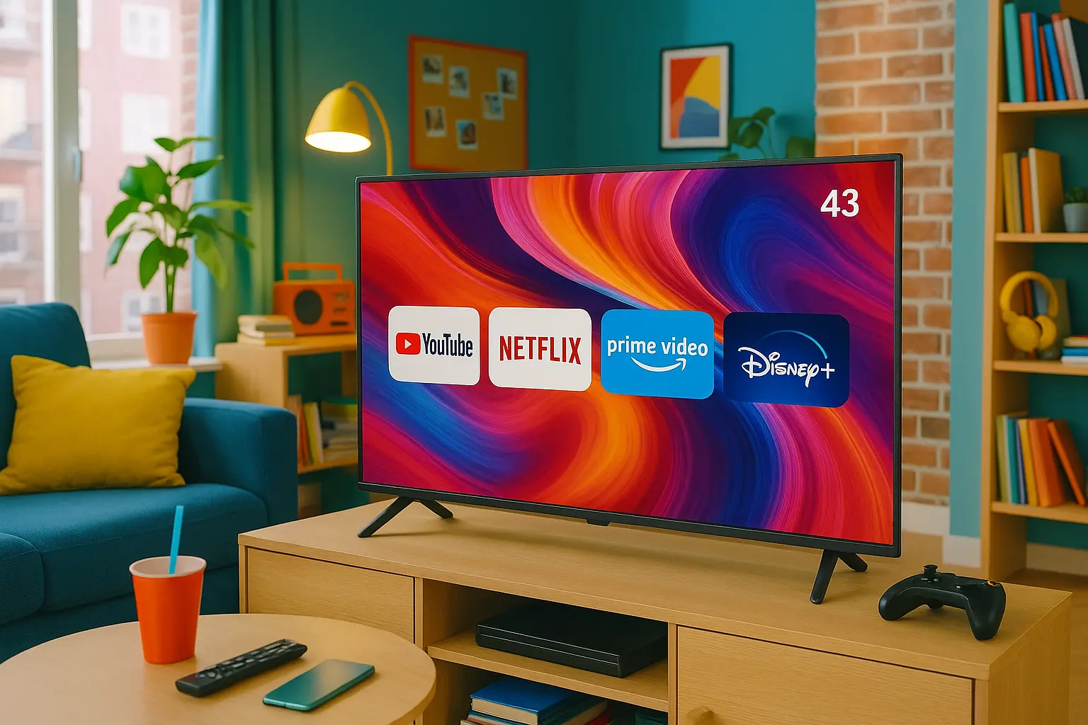 6 Smart TVs 43" com design premium por preço justo em 2025