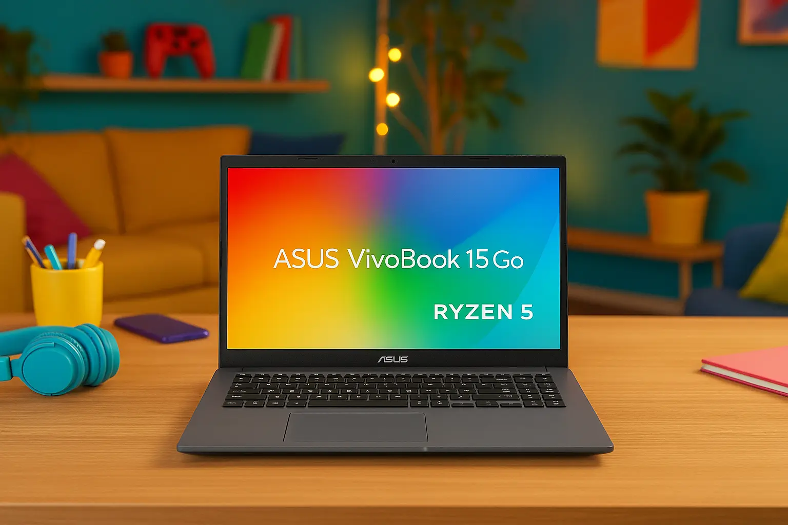 6 ASUS VivoBook 15 Go Ryzen 5 com suporte VIP e garantia estendida