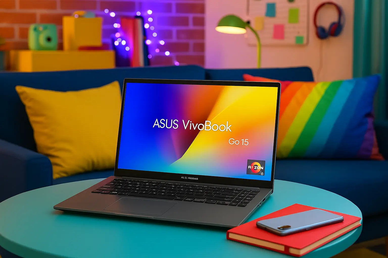6 Notebook ASUS VivoBook Go 15 Ryzen 5: performance com desconto na Amazon
