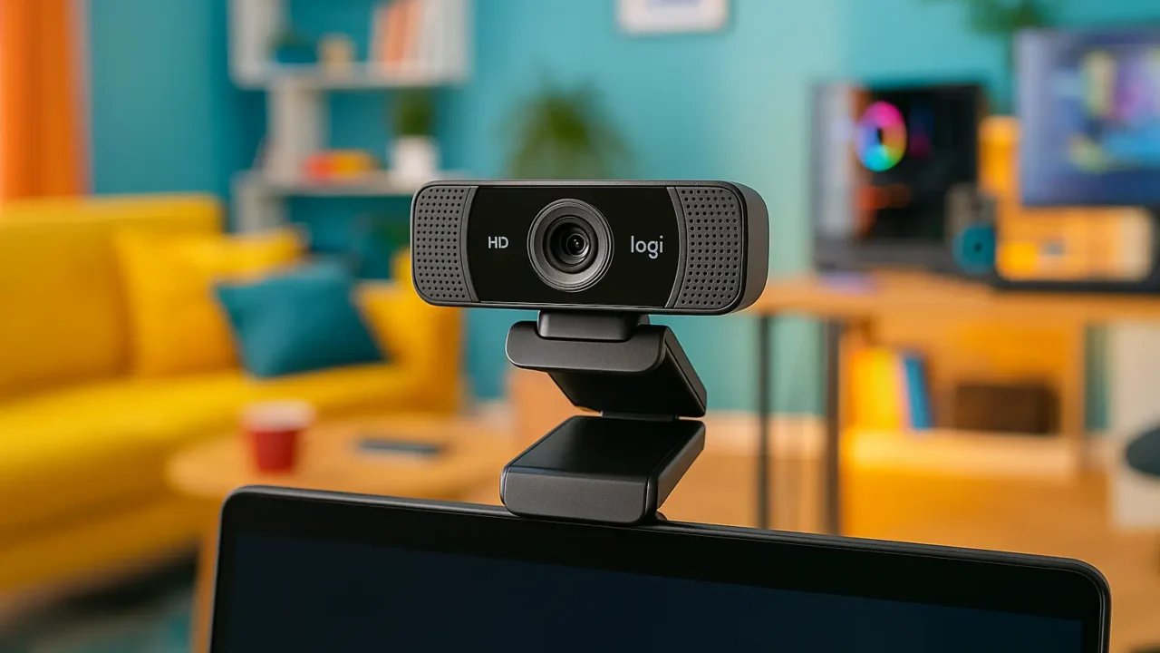 Design premium: 3 webcams Full HD com foco automático