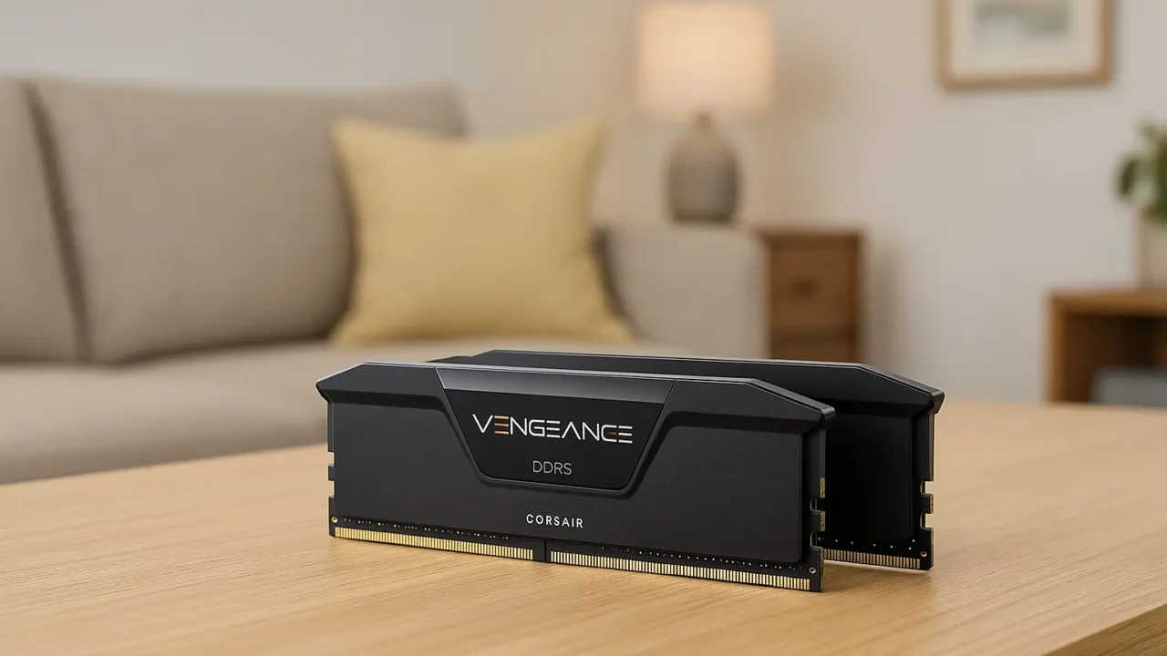 Design premium: 3 memórias Corsair DDR5 com RGB e alto desempenho