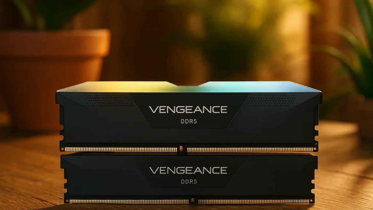 Som imersivo: 3 CORSAIR VENGEANCE RGB DDR5 com áudio de qualidade