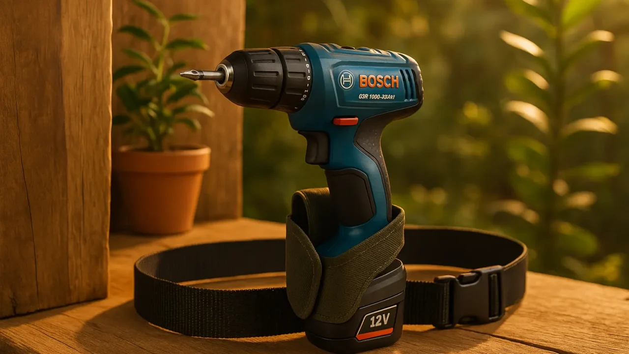 3 Bosch Parafusadeira Furadeira GSR 1000 Smart 12V prontas para viagem com bateria duradoura