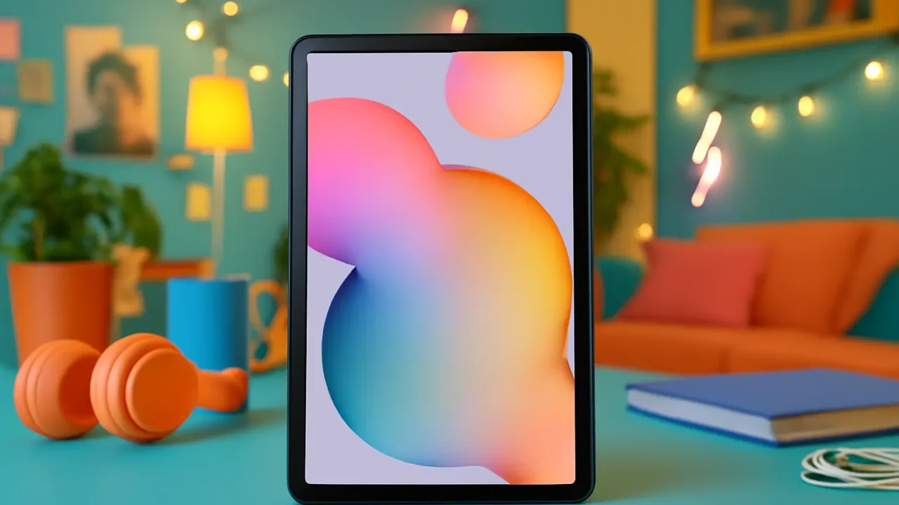 Fotografia noturna: 3 Tablets Samsung Galaxy Tab S6 Lite que brilham no escuro