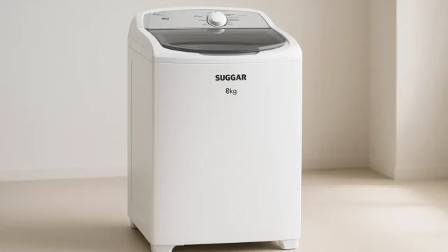 SUGGAR LAVADORA DE ROUPAS NEO TURBILHÃO 8KG 110V BRANCA LE8001BR: 3 modelos eficientes para qualquer bolso