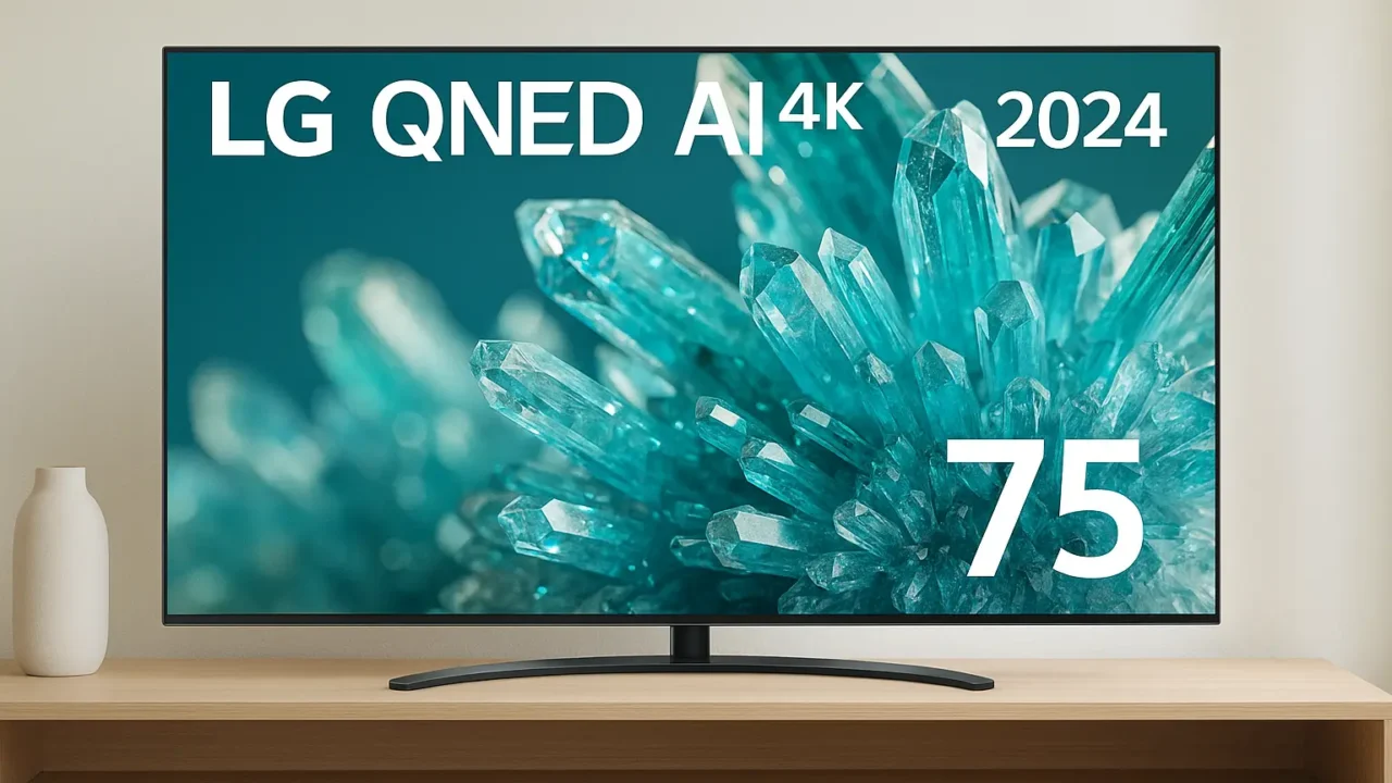 Melhor Smart TV LG QNED AI 4K com painel 144Hz