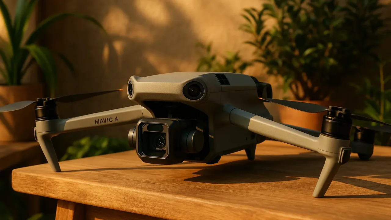 6 drones DJI Mavic 4 com design premium por preço justo