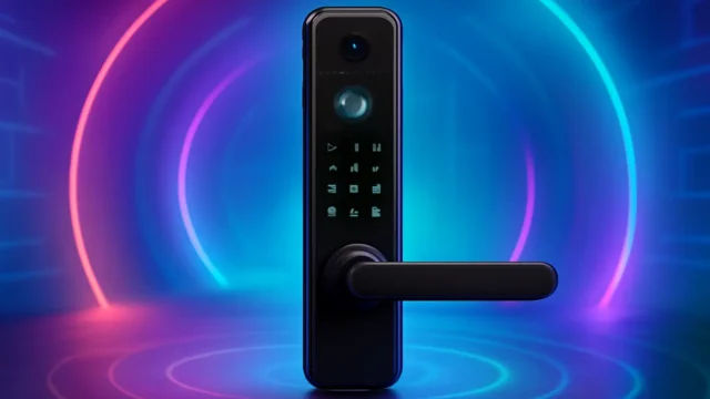 Melhor Fechadura Eletrônico Digital Biométrica Com Câmera Wifi, Controle do App Tuya