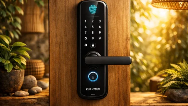 Fechadura Eletrônica Digital Biométrica Kuanttum até R$769,50: 3 escolhas com avaliações ★4,5