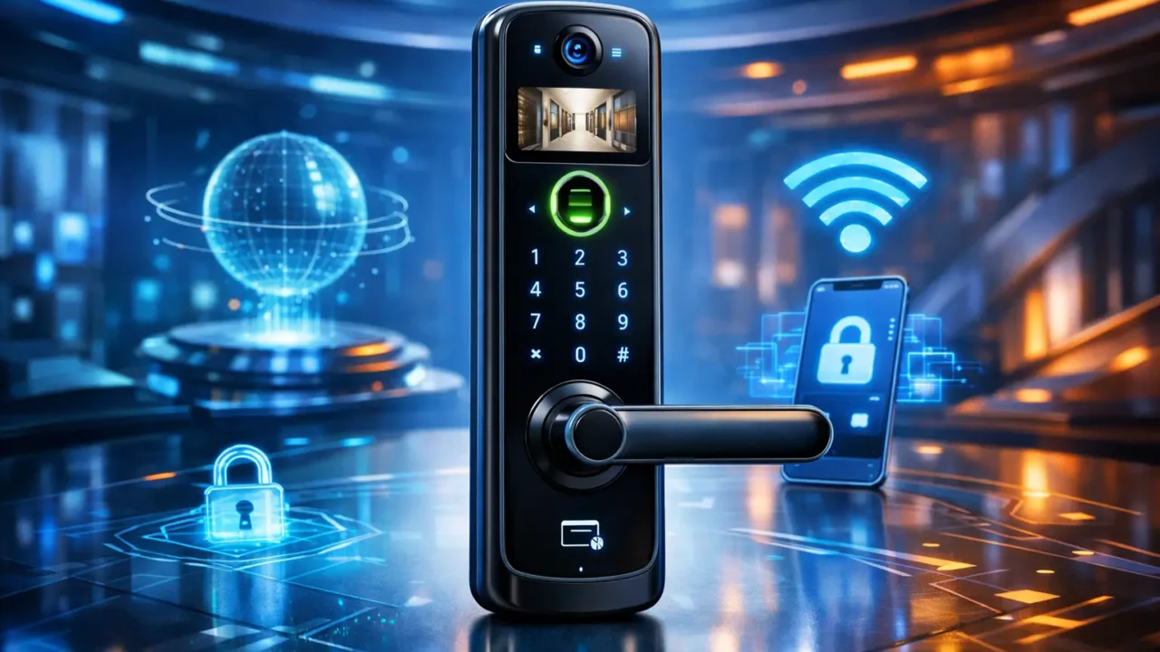 3 Fechaduras Eletrônicas Digitais Biométricas com Câmera Wi-Fi