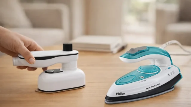 Mini ferros de passar: 4 opções compactas para viagem e praticidade no dia a dia