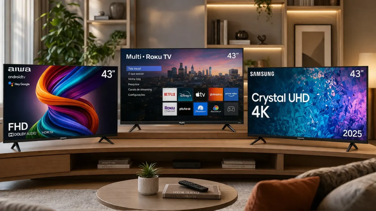 Smart TV 43 polegadas: 5 opções para acertar na escolha