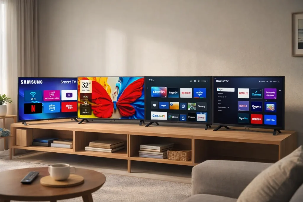 Smart TV 32: 4 opções por perfil de uso para escolher bem