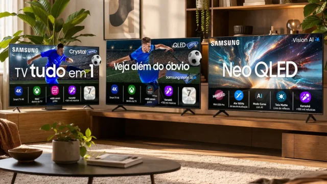 TV Samsung 43" 4K: 3 opções para escolher com clareza