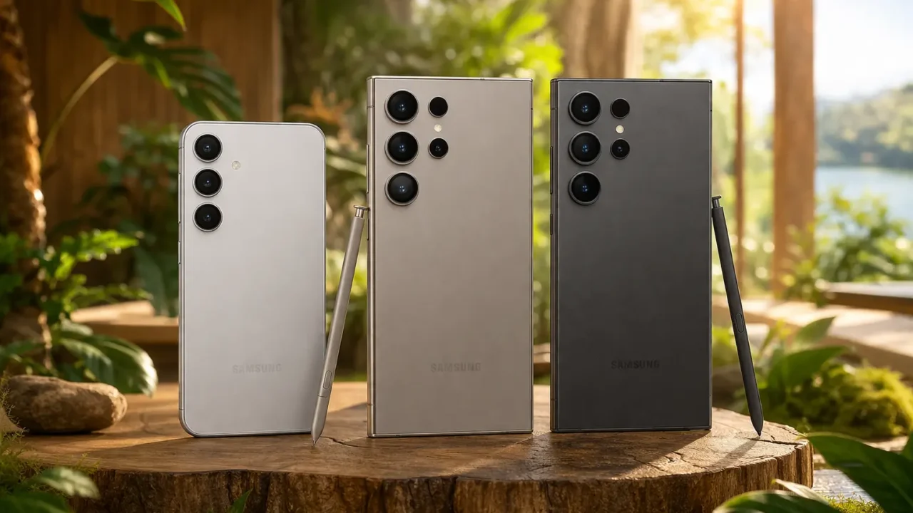 Smartphones Samsung S24: 3 opções com tela de 6.2" a 6.8" para cada perfil