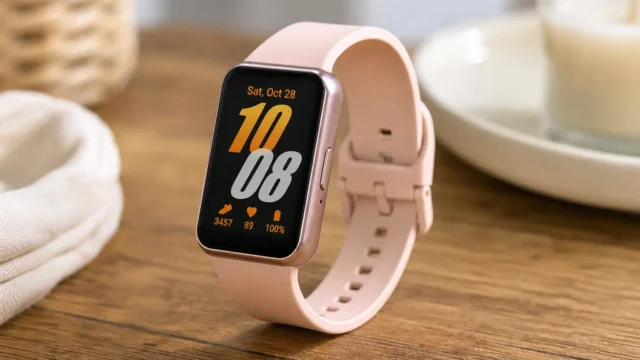 Galaxy Fit3 rosé: o que muda entre relógio e pulseiras