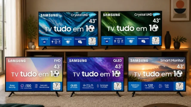Guia de compra: 5 TVs smart 43" Samsung para escolher pelo uso diário