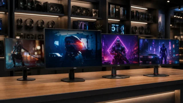 Monitor AOC 120Hz: 4 opções para jogos, estudo e uso diário