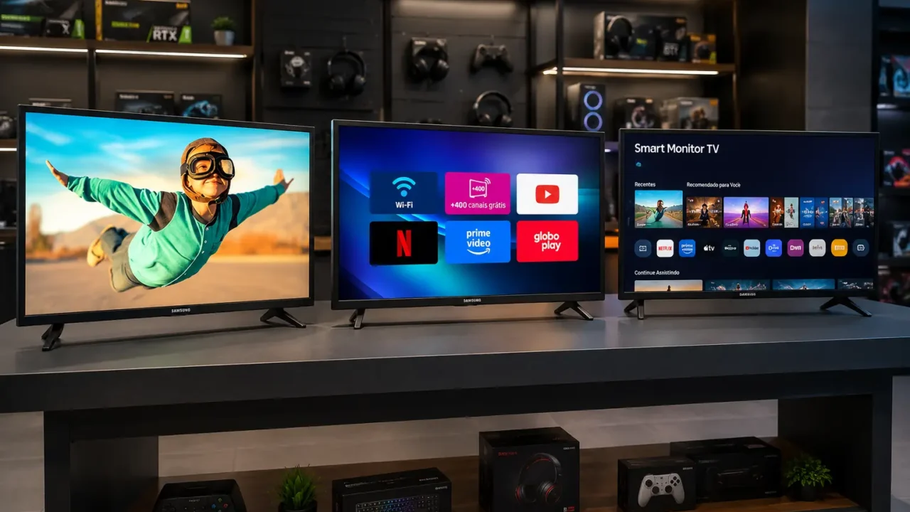 TV smart Samsung 32: 3 opções para streaming e uso diário