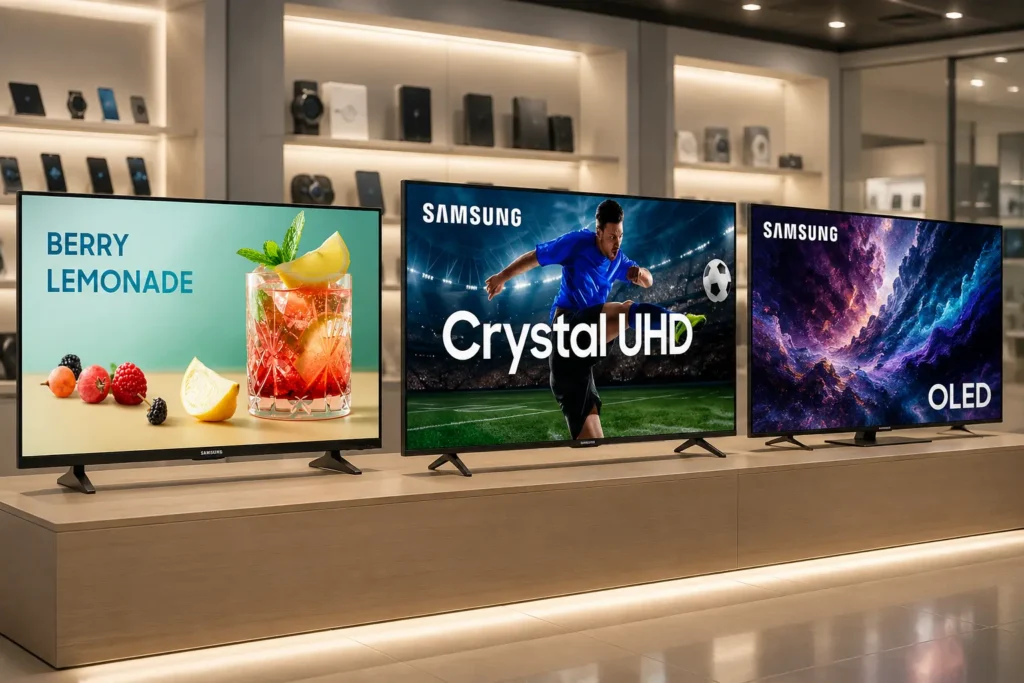 TVs Samsung 65": 3 opções 4K para streaming e perfis diferentes