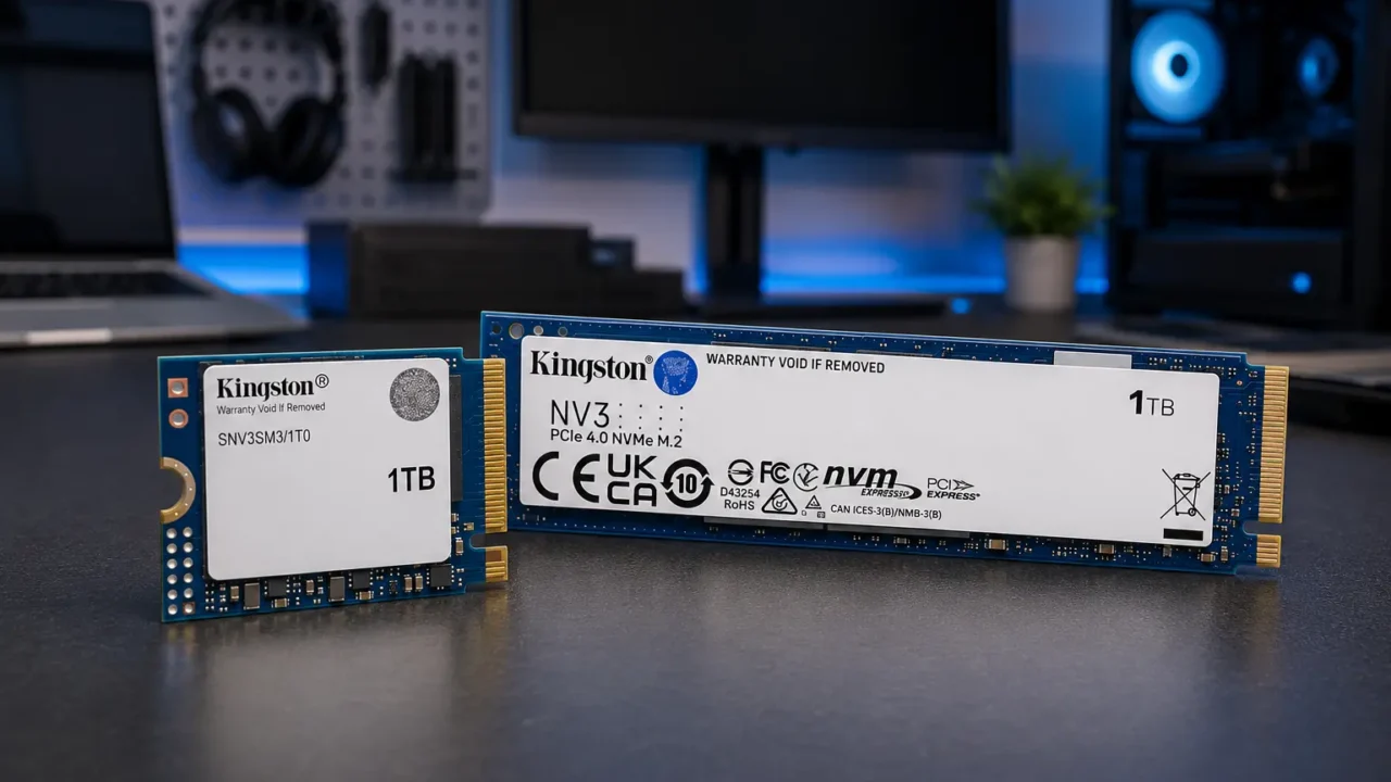 SSD Kingston NV3: 3 opções NVMe para uso diário e upgrades