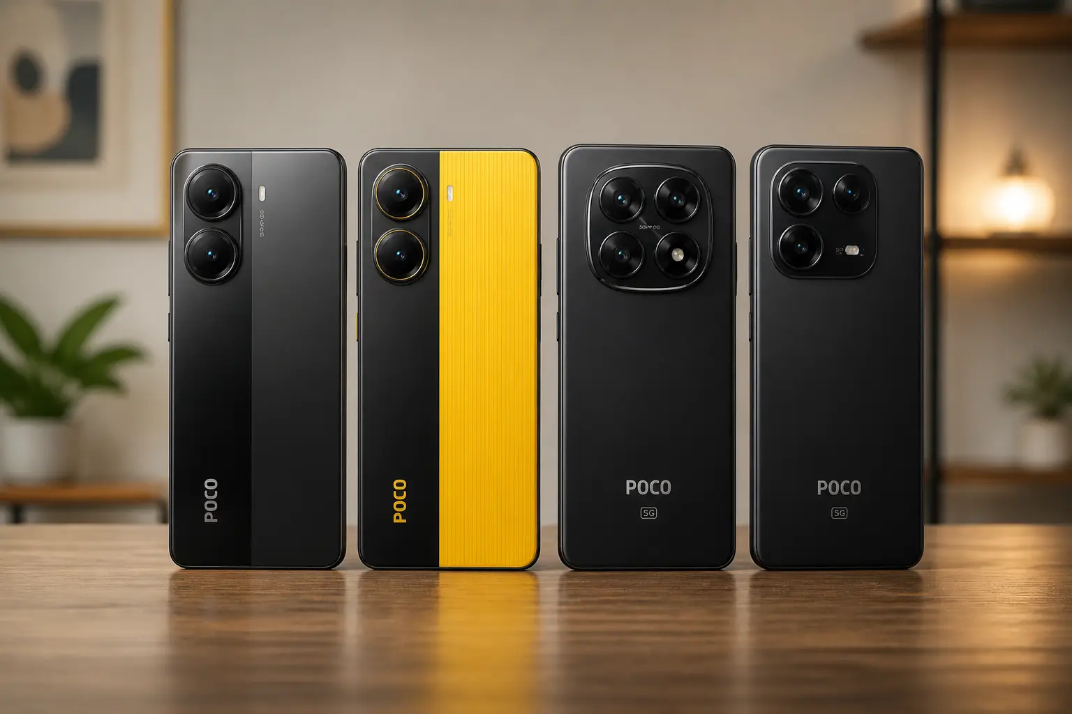Smartphones Poco X7 e X8: 4 opções de 512GB e 12GB RAM para decidir sem exagero
