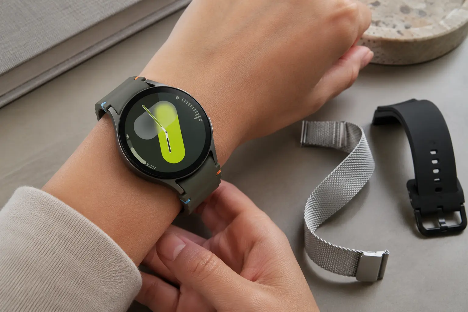 Galaxy Watch7 44 mm: como escolher a pulseira certa para treino, rotina e visual