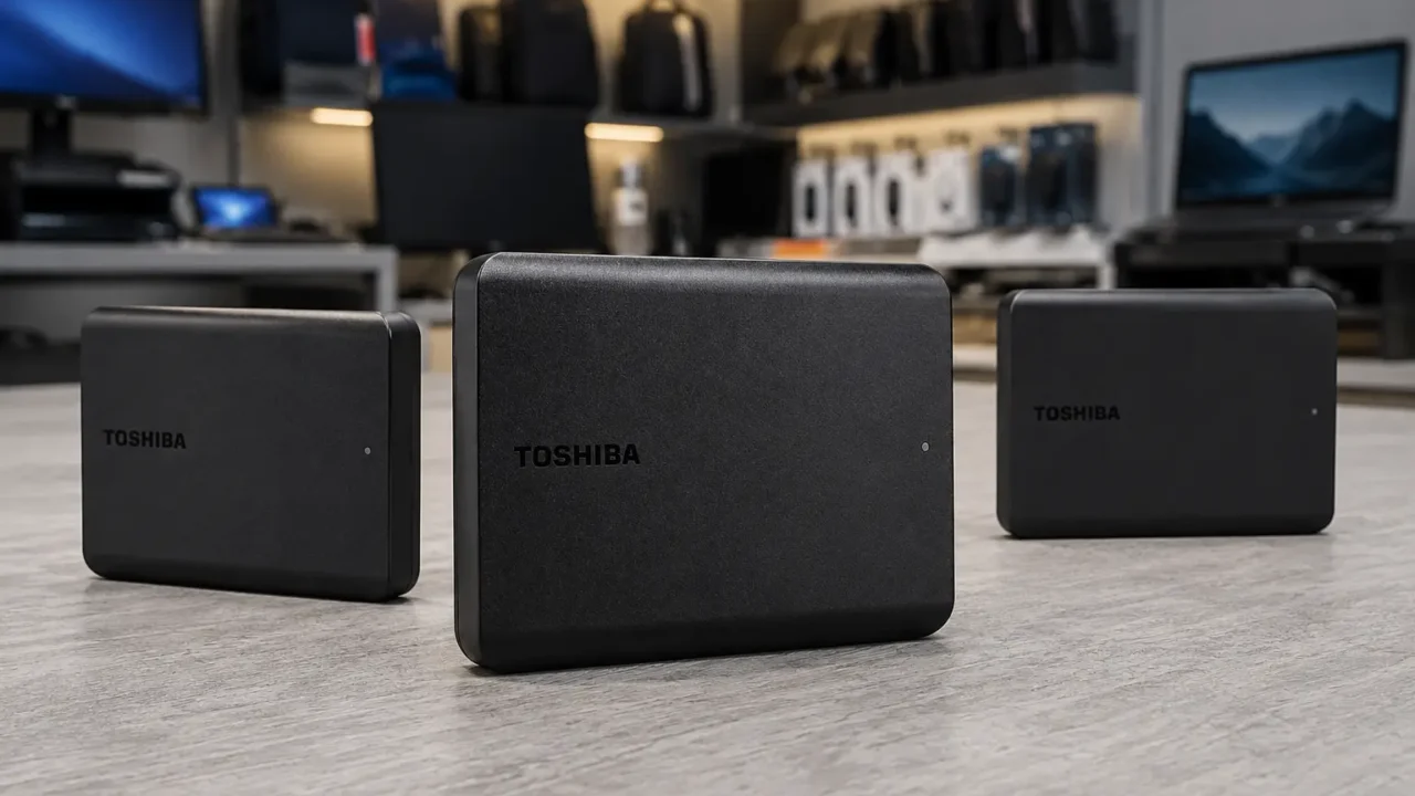 HD externo Toshiba 1TB ou versões maiores: quando subir para 2TB ou 4TB