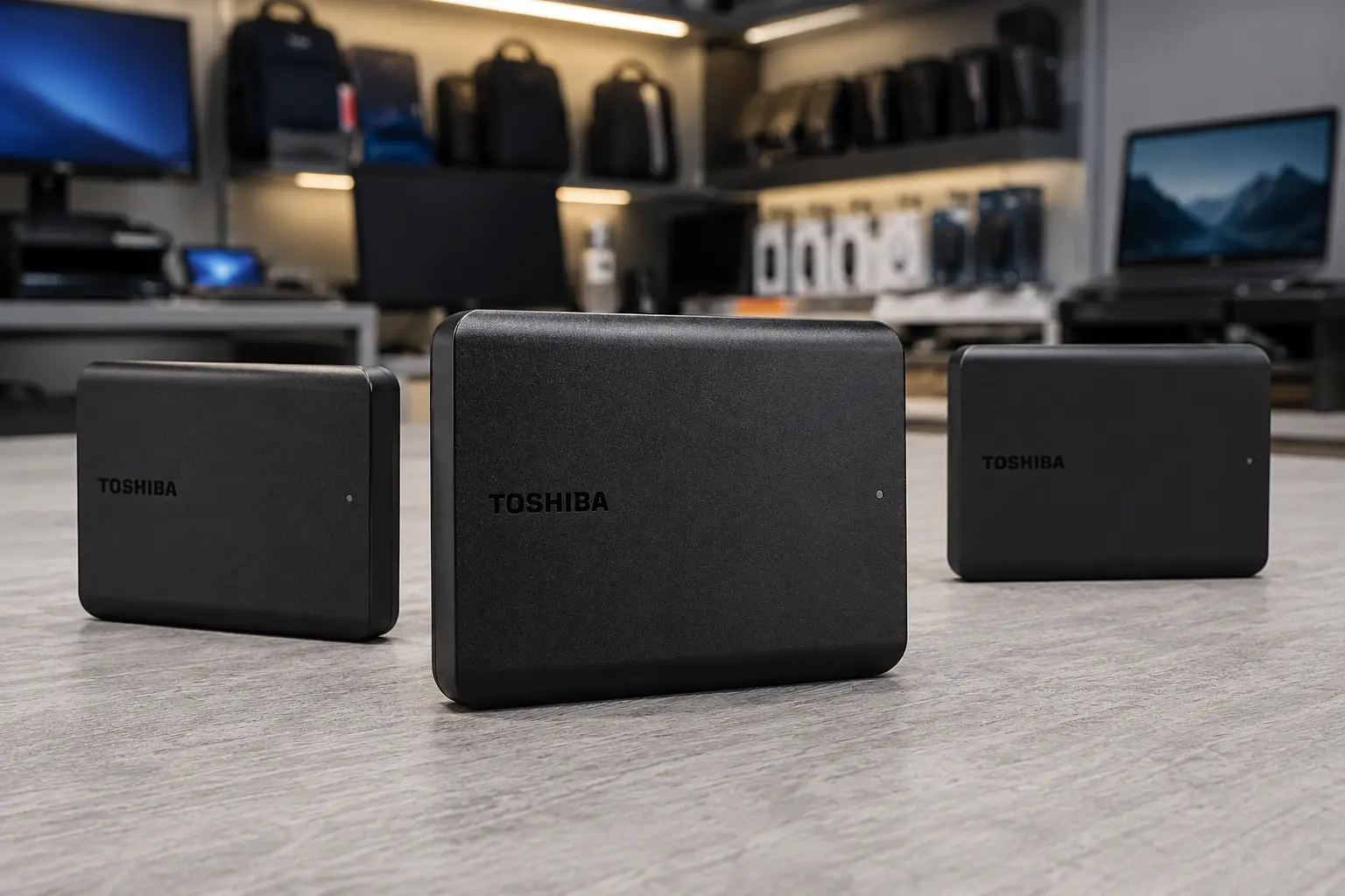 HD externo Toshiba 1TB ou versões maiores: quando subir para 2TB ou 4TB