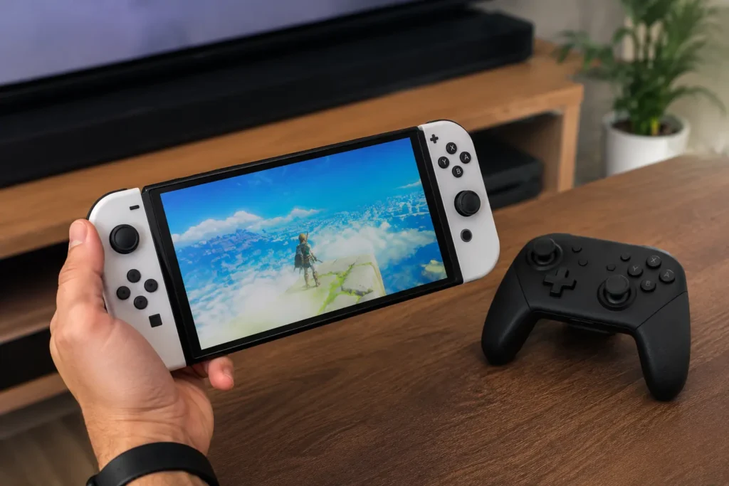 Bundle Nintendo Switch OLED: quando o controle extra muda a escolha do kit