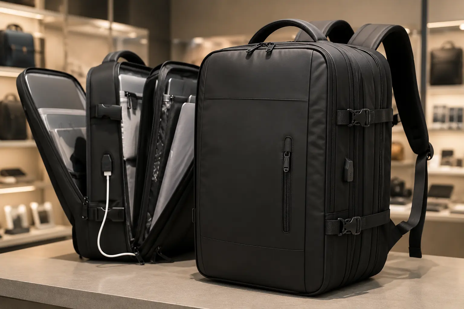 Mochila de viagem expansível: quando 40L, 42L ou 45L mudam a escolha