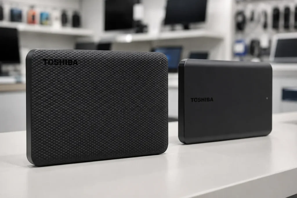 HD externo Toshiba Canvio: quando 2TB resolvem e quando olhar 1TB ou 4TB